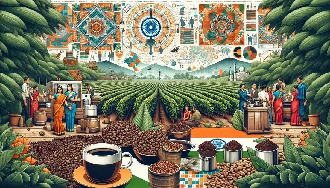 Impacto Econômico do Café Robusta na Índia